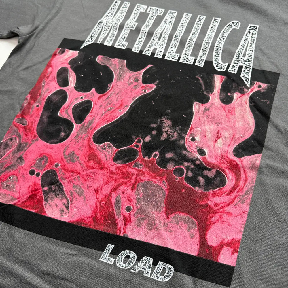 Metallica Load Back Print Grey T Shirt Twisted Thread