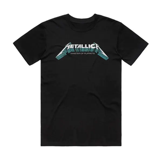 Metallica - Master of Puppets Text Logo - Black T-shirt Metallica
