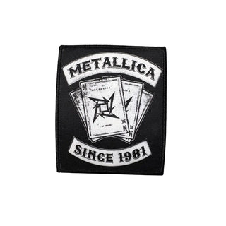 Metallica Patch - 30th Anniversary Playing Card (Iron On) Metallica