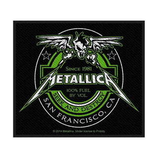 Metallica Patch - Beer Label (Sew On) Metallica