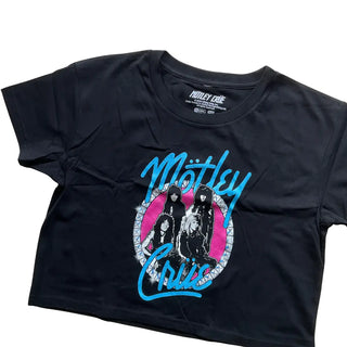 Motley Crue - Bling - Black Crop Tank Motley Crue