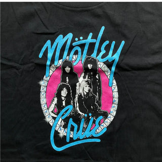 Motley Crue - Bling - Black Crop Tank Motley Crue