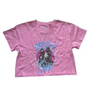 Motley Crue - Bling - Pink Crop Tank Motley Crue