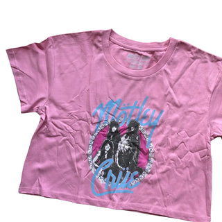 Motley Crue - Bling - Pink Crop Tank Motley Crue