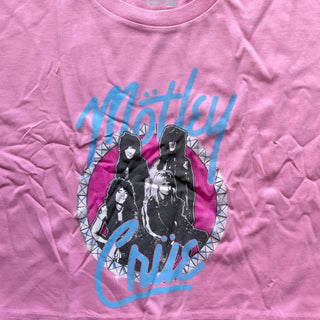 Motley Crue - Bling - Pink Crop Tank Motley Crue