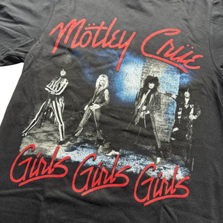 Motley Crue - Girls Girls Girls Red Print - Black T-Shirt Motley Crue