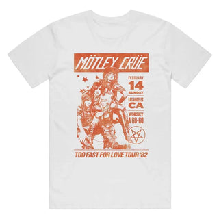 Motley Crue - Whiskey Go Go - White T-shirt Motley Crue