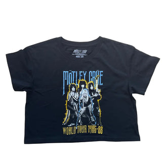 Motley Crue - World Tour - Black Crop Tank Motley Crue