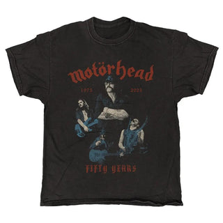 Motorhead - 50 Years Collage - Black Vintage T-shirt Motorhead