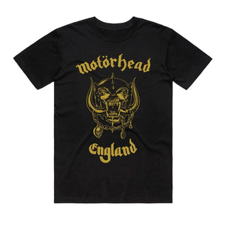 Motorhead - Golden England - Black T-shirt Motorhead