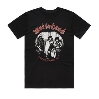 Motorhead - Leeds & Newcastle 1981 - Black T-shirt Motorhead