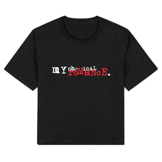 My Chemical Romance - Three Cheers Logo - Womens Black Crop My Chemical Romance