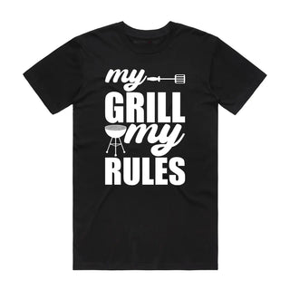 My Grill My Rules – Dad T-Shirt - Black Backyard Tees