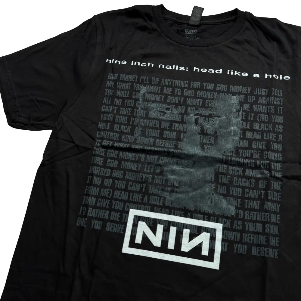 Official Nine Inch Nails - Head Like a Hole - Black T-Shirt