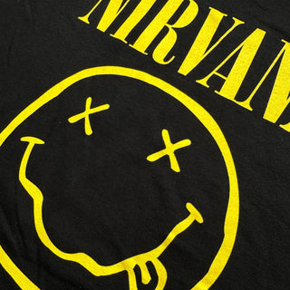 Nirvana - Happy Face - Black T-Shirt Nirvana