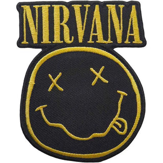 Nirvana Patch - Happy Face Cut Out (Iron On) Nirvana