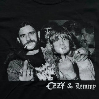 Ozzy Osbourne - Lemmy Finger Logo Black T-shirt Ozzy Osbourne