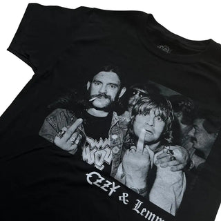 Ozzy Osbourne - Lemmy Finger Logo Black T-shirt Ozzy Osbourne