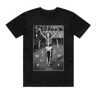 Ozzy Osbourne - Skeleton - Black T-Shirt (Ships 15 August) Ozzy Osbourne