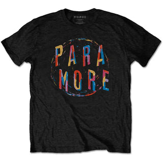 Paramore - Colour Logo Black T-Shirt Paramore