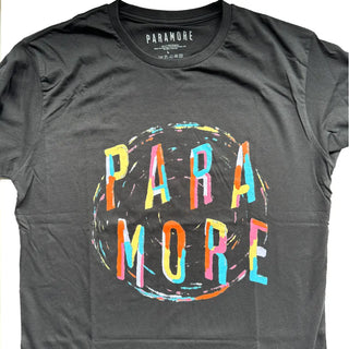 Paramore - Colour Logo Black T-Shirt Paramore