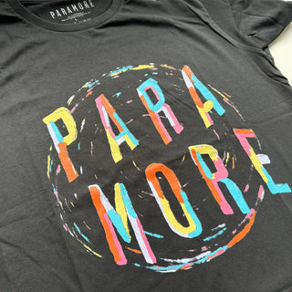 Paramore - Colour Logo Black T-Shirt Paramore