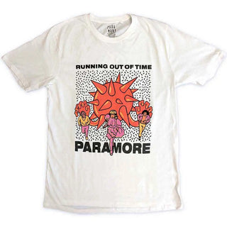 Paramore - Running Out of Time - White T-Shirt Paramore