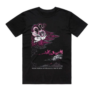 Pink Floyd - Australian Tour 1971 - Black T-shirt Pink Floyd