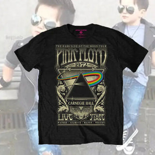 Pink Floyd - Carnegie Hall - Kids Black T-Shirt Pink Floyd