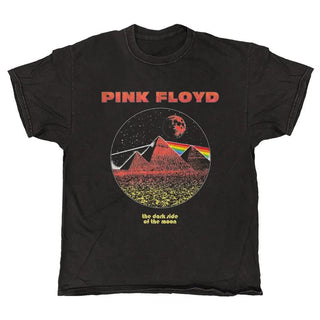 Pink Floyd - Dark Side Pyramids - Black Vintage T-shirt Pink Floyd