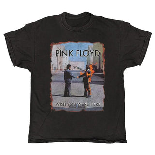 Pink Floyd - Wish You Were Here Burning Man - Black Vintage T-shirt Pink Floyd