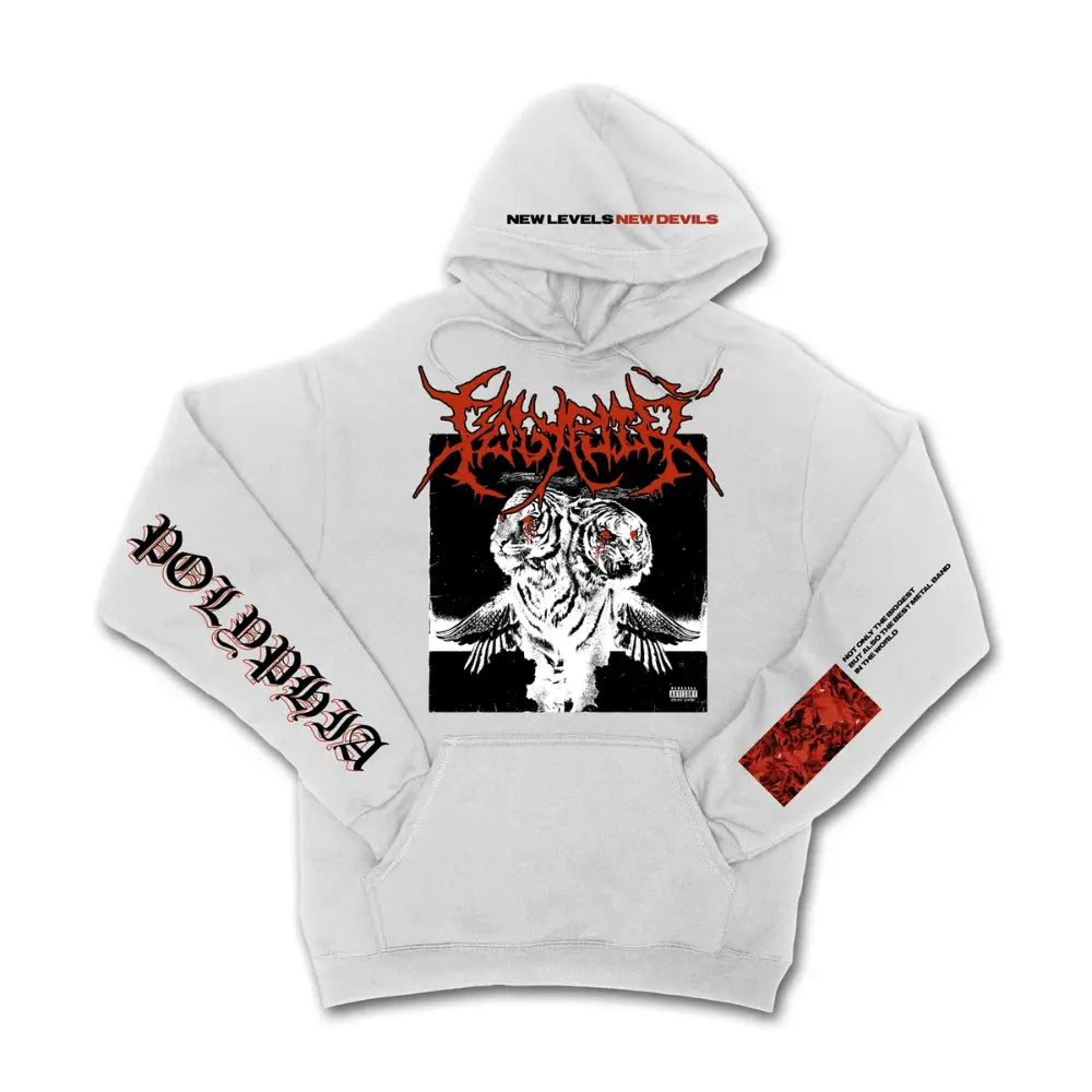 Official Polyphia - White Tiger - White Hoodie | Twisted NZ