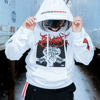 Polyphia - White Tiger - White Hoodie Polyphia