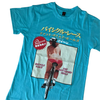 Queen - Fat Bottomed Girls Blue T-Shirt Queen