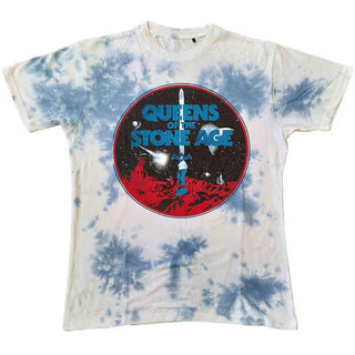 Queens of the Stone Age - Branca Sword - White Dip Dye T-Shirt Queens of the Stone Age