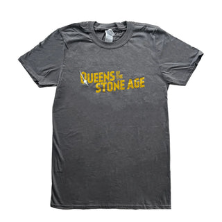 Queens of the Stone Age - Metallic Logo - Grey T-Shirt