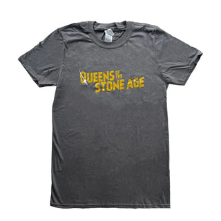 Queens of the Stone Age - Metallic Logo - Grey T-Shirt Queens of the Stone Age