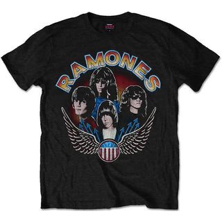 Ramones - Vintage Wings - Black T-Shirt Ramones