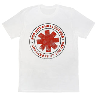 Red Hot Chili Peppers - Asterisk Distressed - White T-Shirt Red Hot Chili Peppers