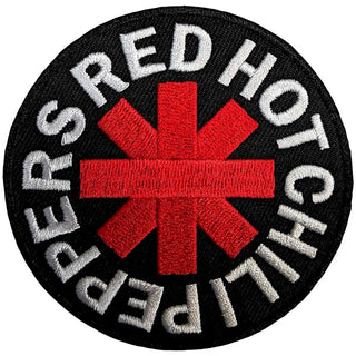 Red Hot Chili Peppers Patch - Black Logo (Iron On) Red Hot Chili Peppers