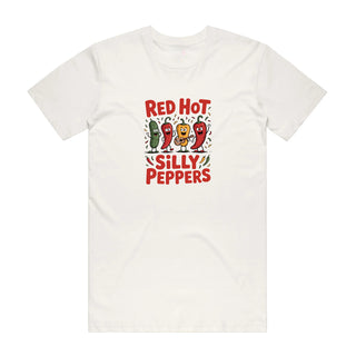 Red Hot Silly Peppers - Music T-Shirt - Natural Backyard Tees