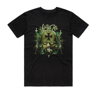 Slayer - Green Skull - Black T-shirt Slayer