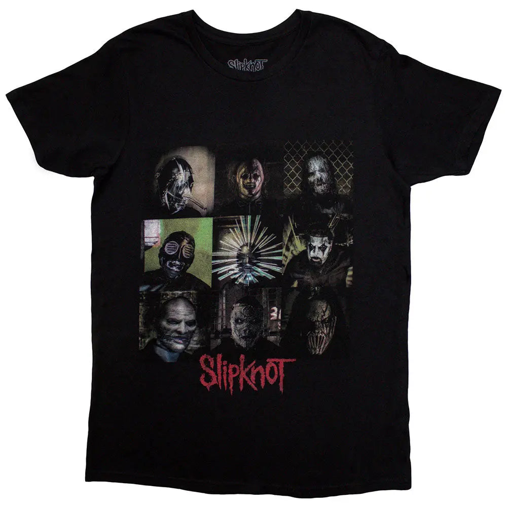 Official Slipknot - Blocks - Black T-Shirt (w/back print