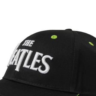 The Beatles - Drop T Logo - Black Baseball Cap