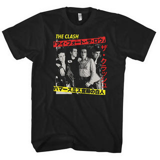 The Clash - Kanji Red - Black T-Shirt The Clash