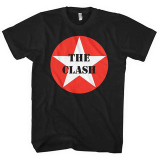 The Clash - Star Badge - Black T-Shirt The Clash