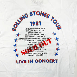 The Rolling Stones - 81 Tour Dragon - White T-Shirt The Rolling Stones