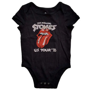 The Rolling Stones - US Tour '78 - Baby Black Onesie The Rolling Stones