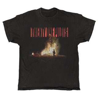 Twenty One Pilots - Bonfire - Black Vintage T-shirt Twenty One Pilots