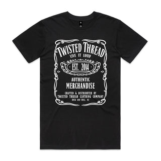 Twisted Thread - Vintage Label - Black T-Shirt Twisted Thread